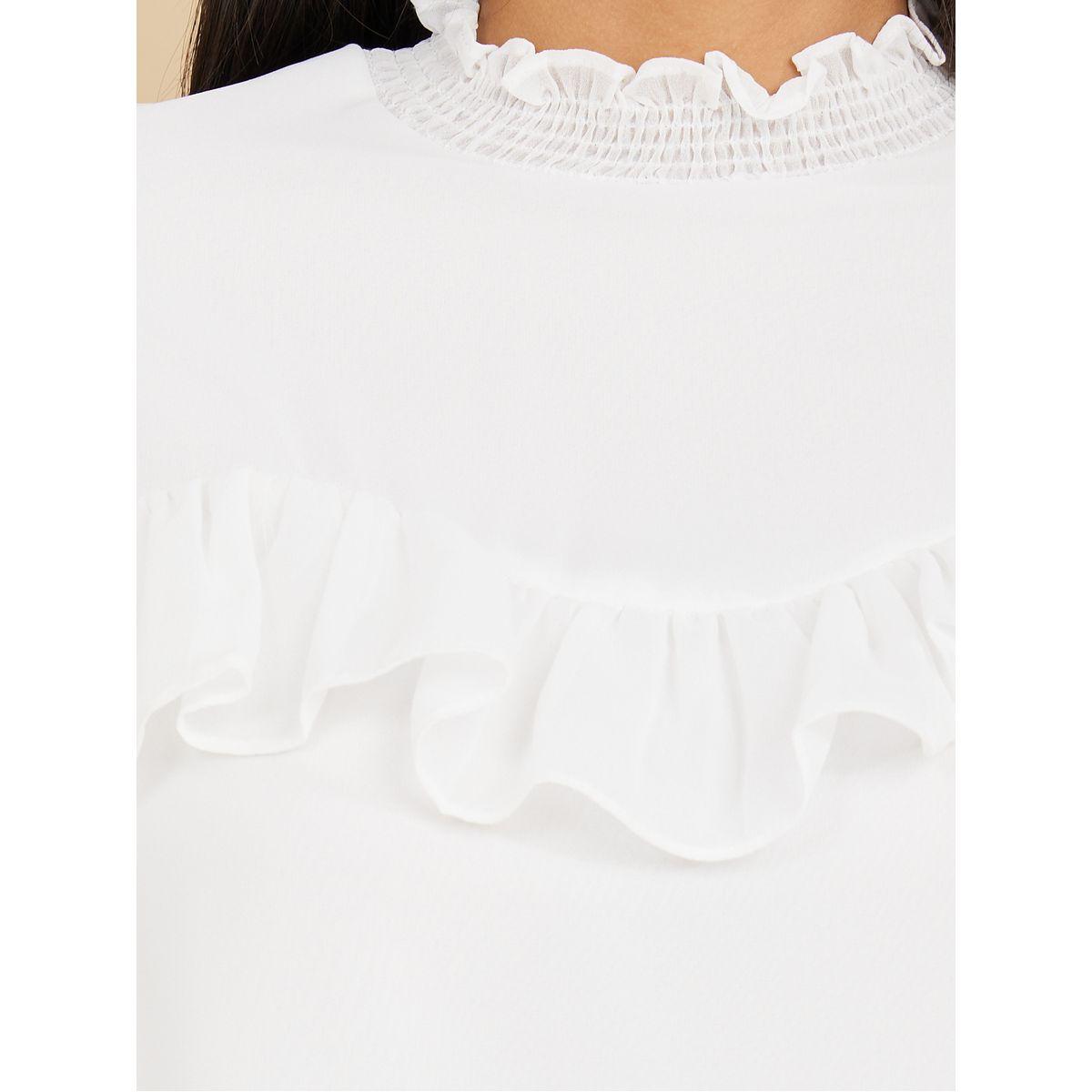 بلوزة كاجوال مزينة بكشكش-women-clothing-shirtsandblouses-blouses-image-4