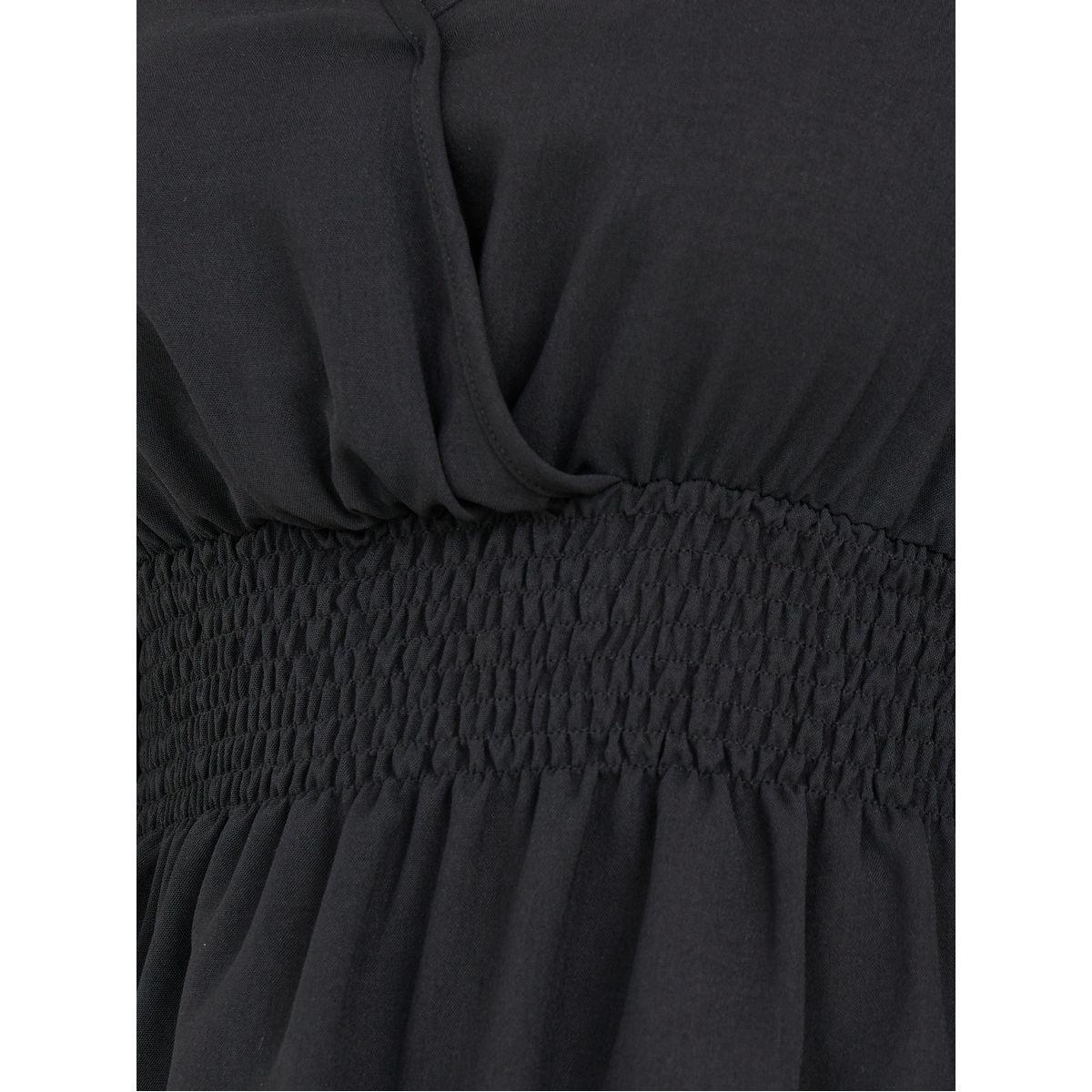 Styli Shirred Cuffed Sleeves Wrap Front Top-women-clothing-shirtsandblouses-blouses-image-3