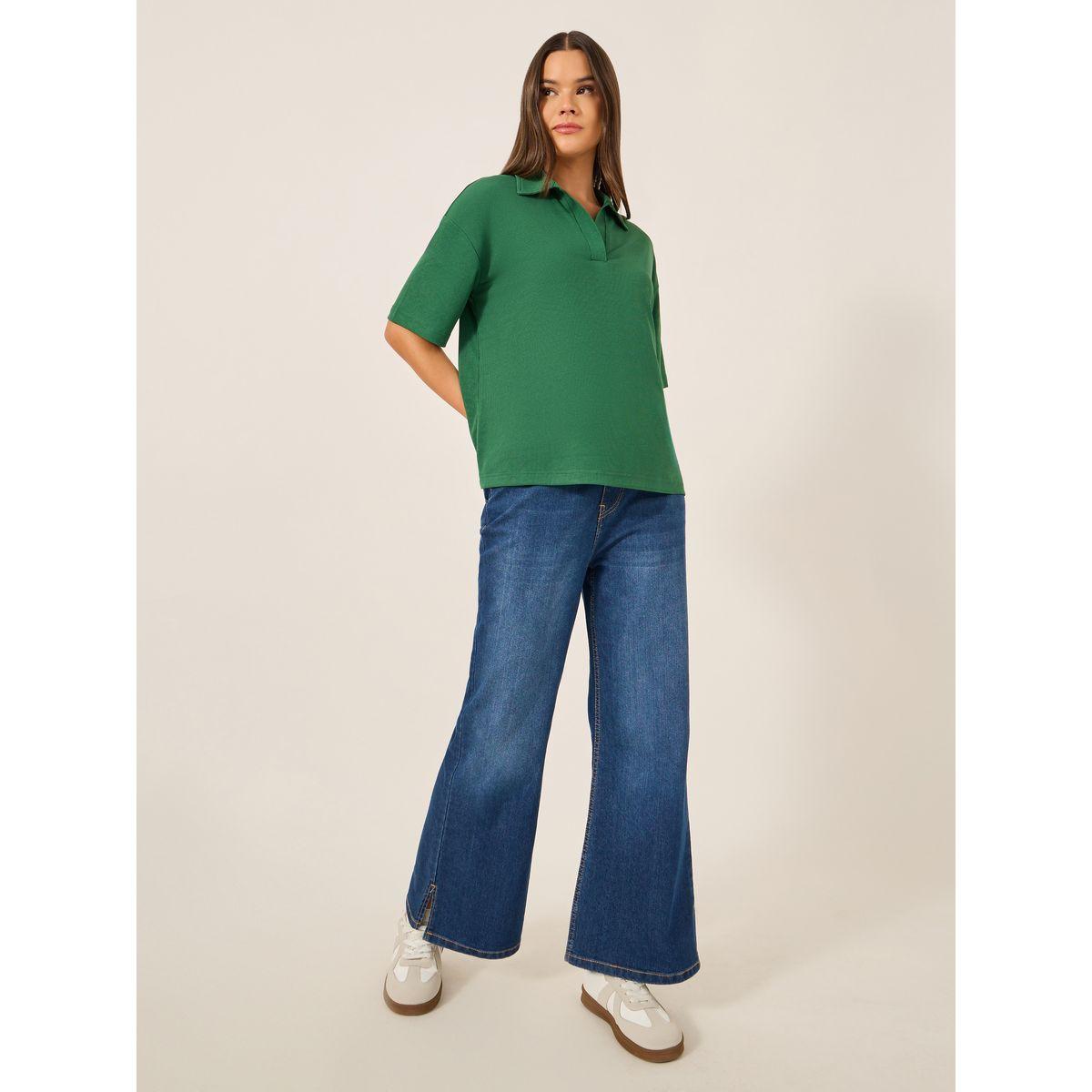Styli Regular Fit Short Sleeve Polo Neck T-Shirt-women-clothing-tshirts-image-2