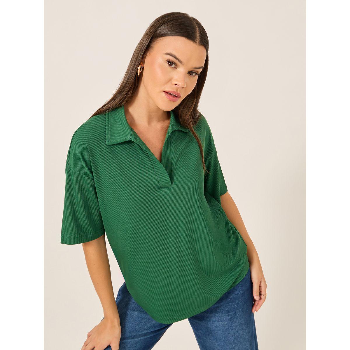 Styli Regular Fit Short Sleeve Polo Neck T-Shirt-women-clothing-tshirts-image-3