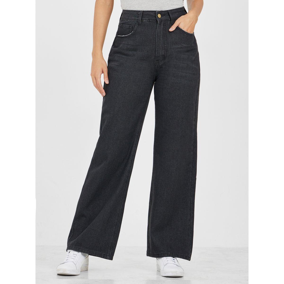 Styli High Rise Washed Wide Leg Jeans-women-clothing-bottoms-jeans-image-1