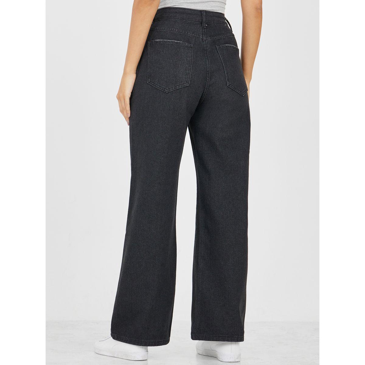 Styli High Rise Washed Wide Leg Jeans-women-clothing-bottoms-jeans-image-4