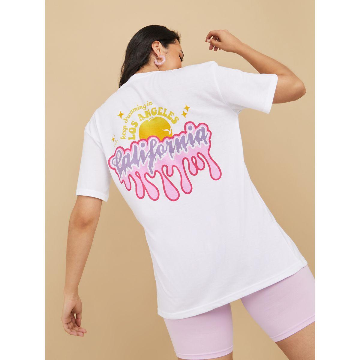 Styli Oversized California Graphic Print T-shirt-women-clothing-tshirts-image-4