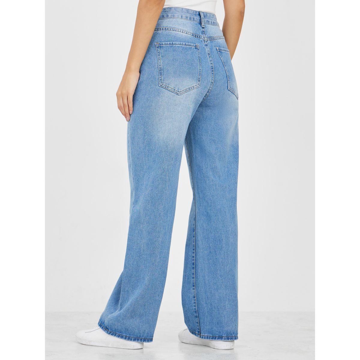Styli High Rise Washed Wide Leg Jeans-women-clothing-bottoms-jeans-image-4