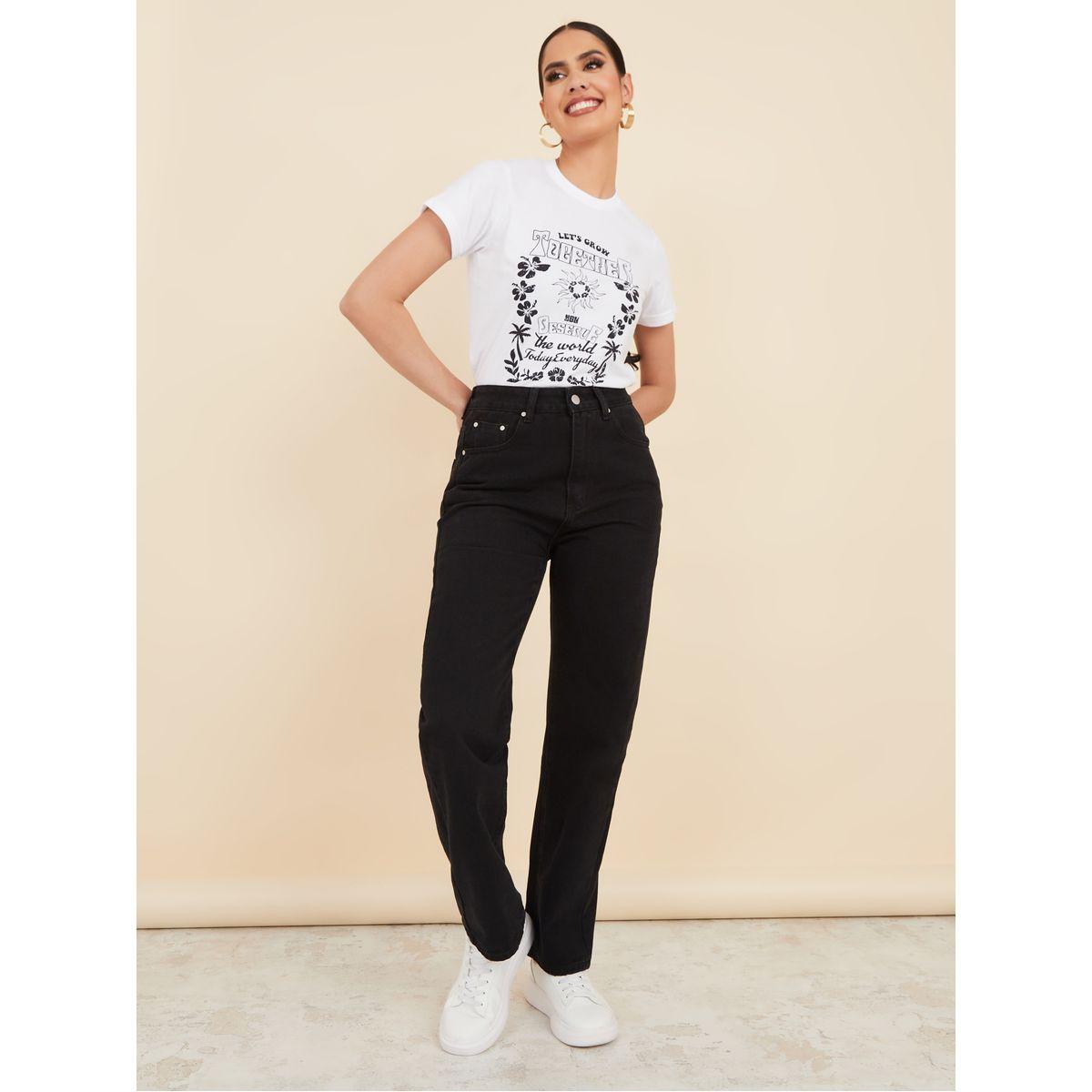 Styli High Rise Denim Straight Leg Jeans-women-clothing-bottoms-jeans-image-2