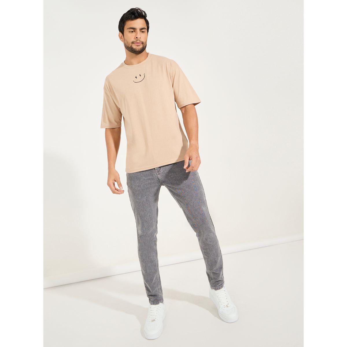 تيشيرت فضفاض مطبع بطبعة ناعمة-men-clothing-tshirtsandpolos-tshirts-image-2