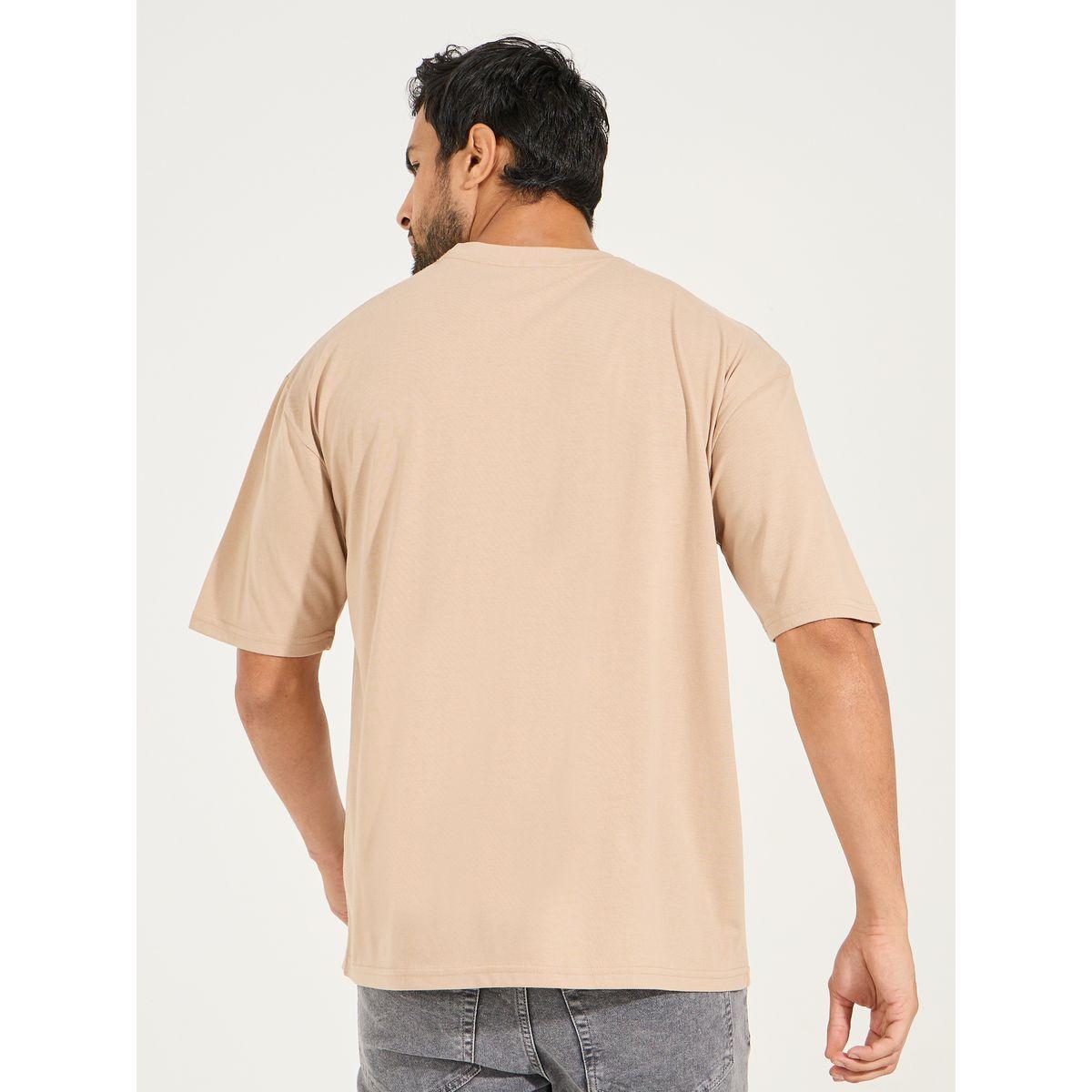 Styli Minimal Emoji Chest Print Oversized T-Shirt-men-clothing-tshirtsandpolos-tshirts-image-4