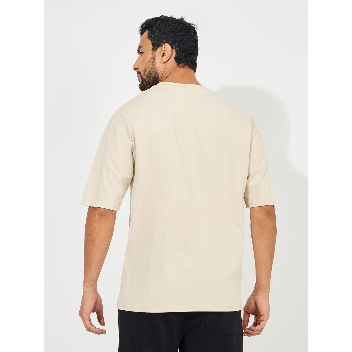 تيشيرت فضفاض بطبعة ايموجي على الصدر-men-clothing-tshirtsandpolos-tshirts-image-4