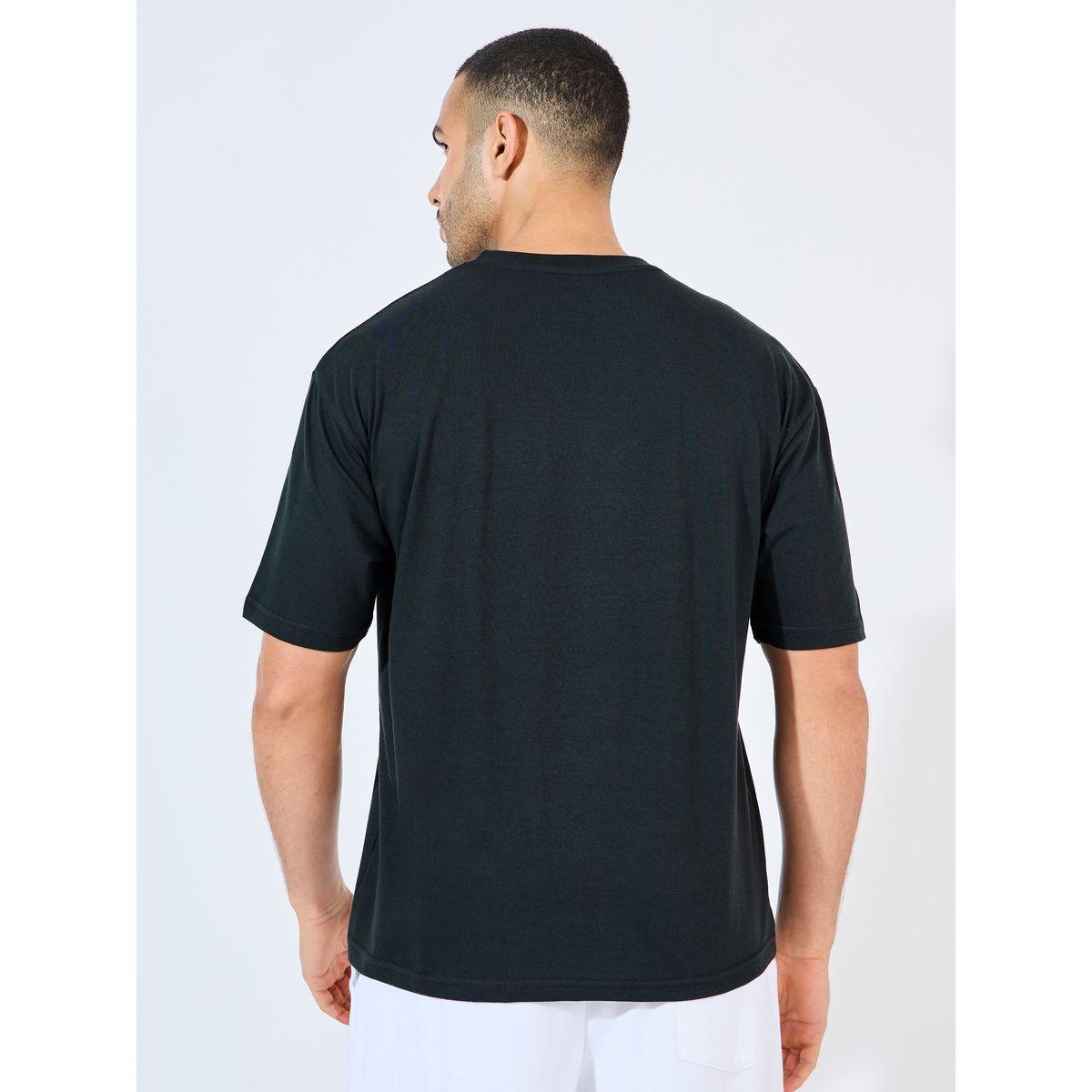 Styli Oversized Slogan Print Detail T-Shirt-men-clothing-tshirtsandpolos-tshirts-image-4