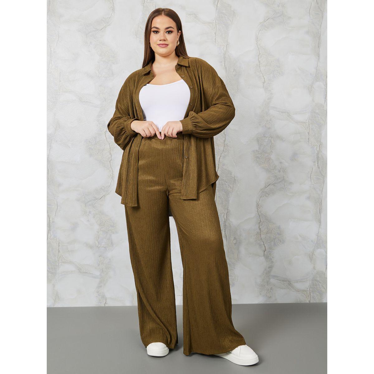 طقم منسق من ( بلوزة + بنطال )-women-clothing-dresses-image-1