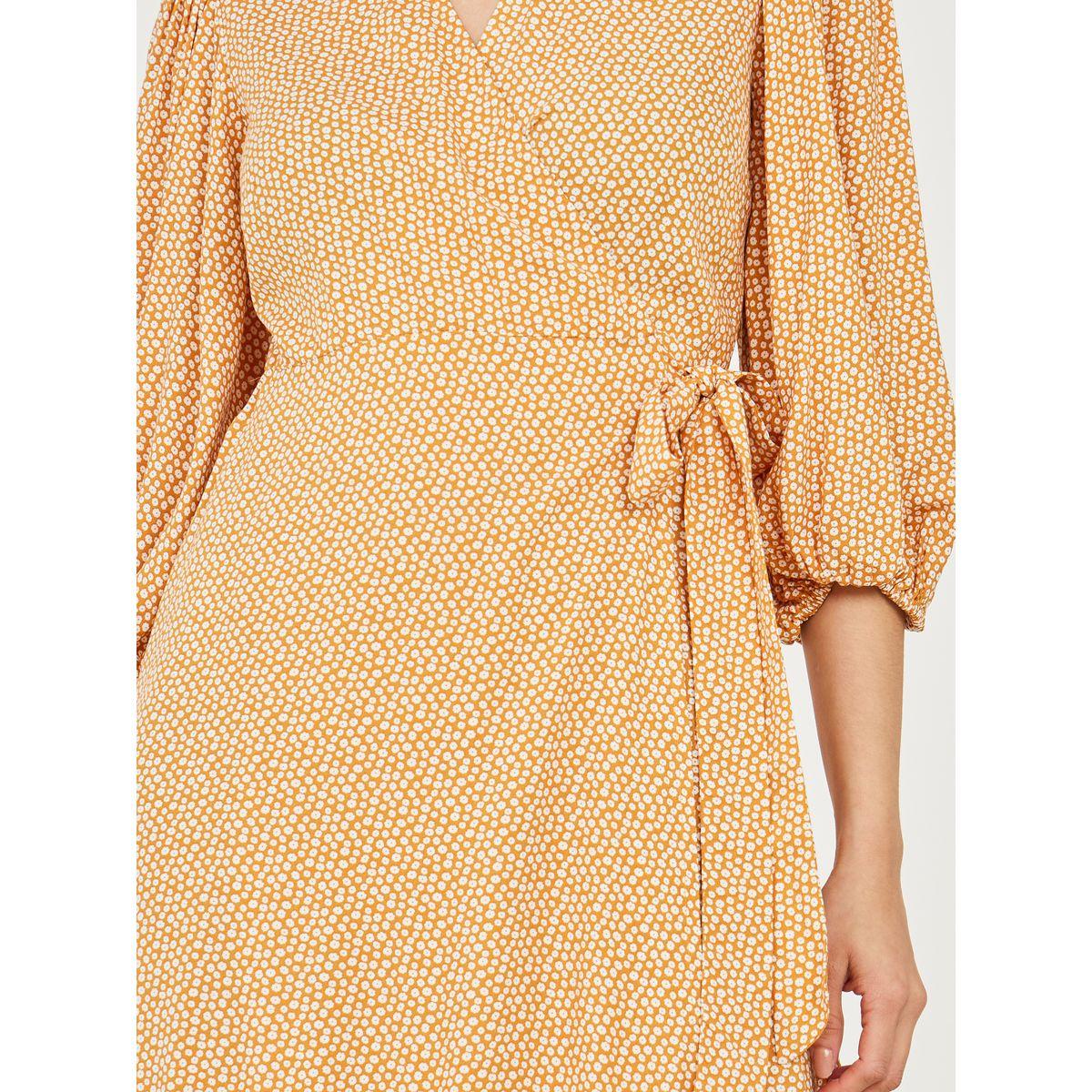 Styli Ditsy Print Viscose Wrap Maxi Dress-women-clothing-dresses-image-3