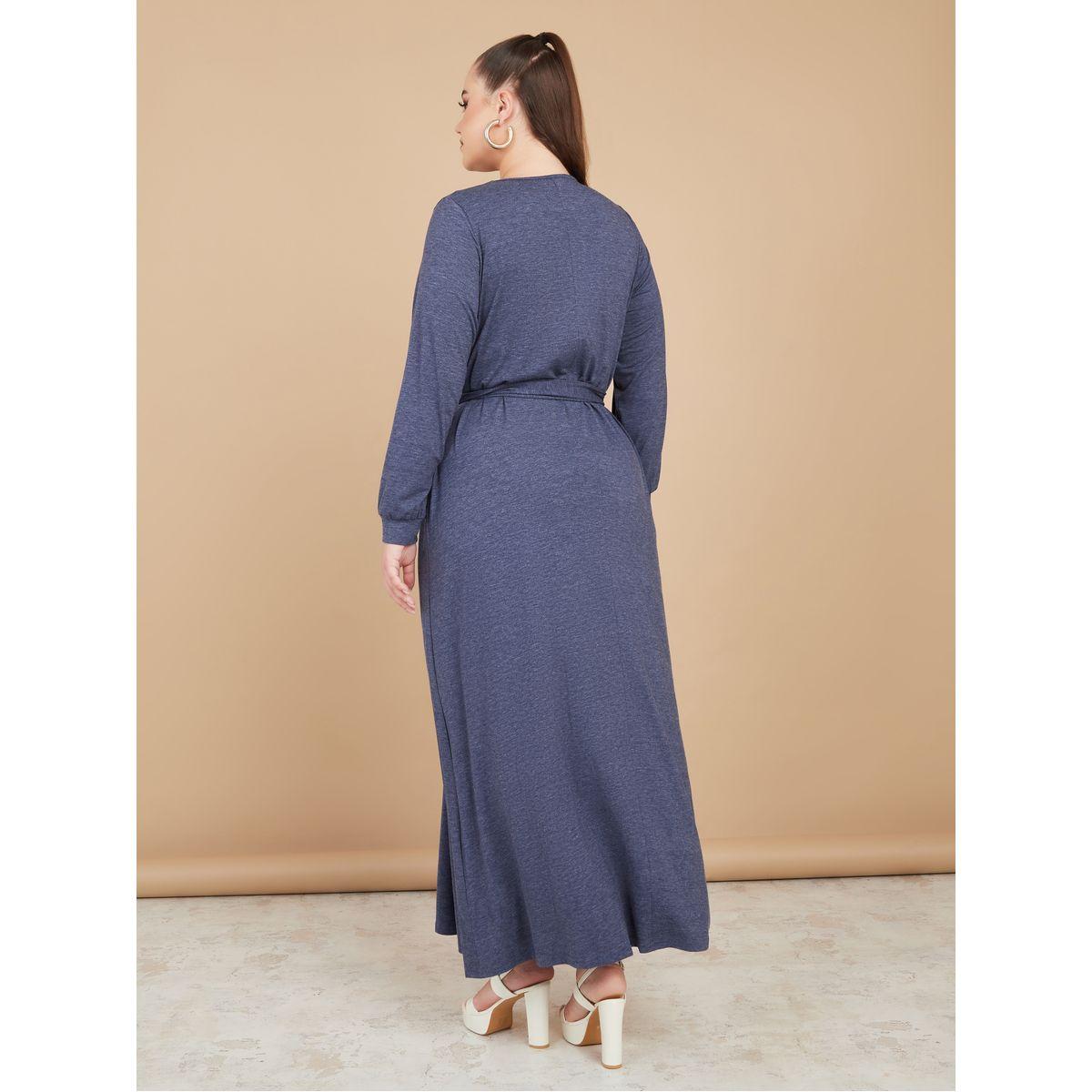 فستان طويل سادة بأربطة-women-clothing-dresses-image-1