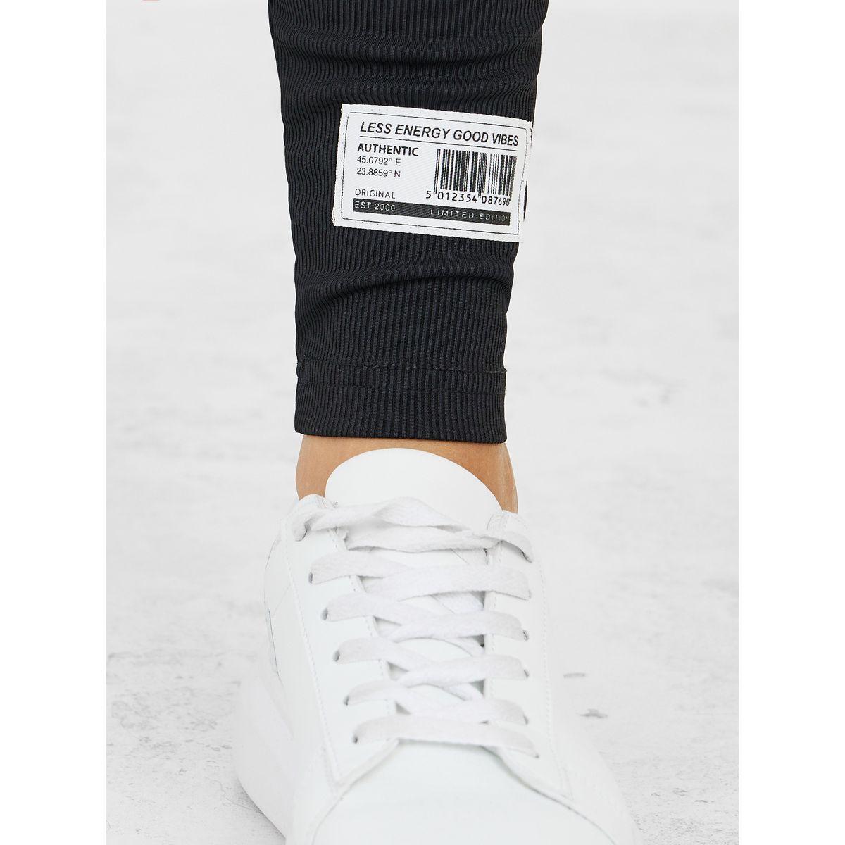 Styli Patch Detail Ribbed Leggings-women-clothing-bottoms-leggings-image-3