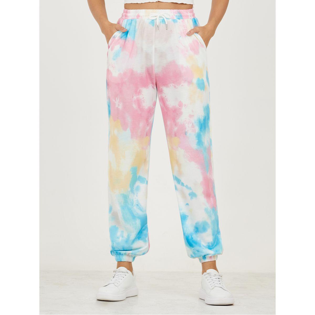 جوغر مطبع بطبعات تاي داي-women-clothing-bottoms-joggers-image-2