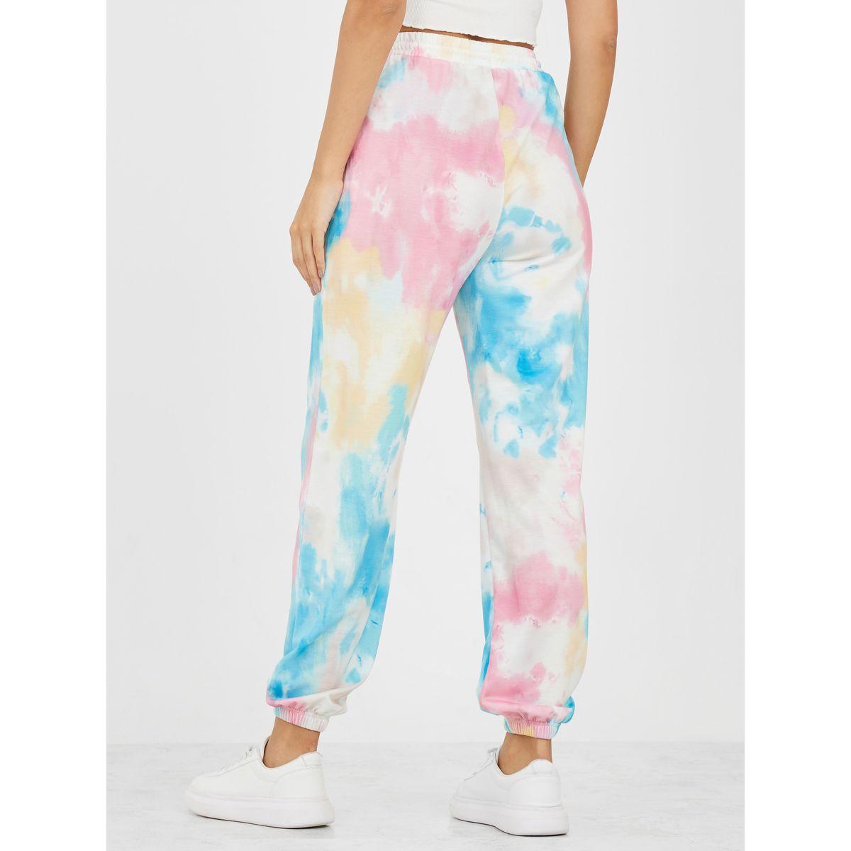جوغر مطبع بطبعات تاي داي-women-clothing-bottoms-joggers-image-4