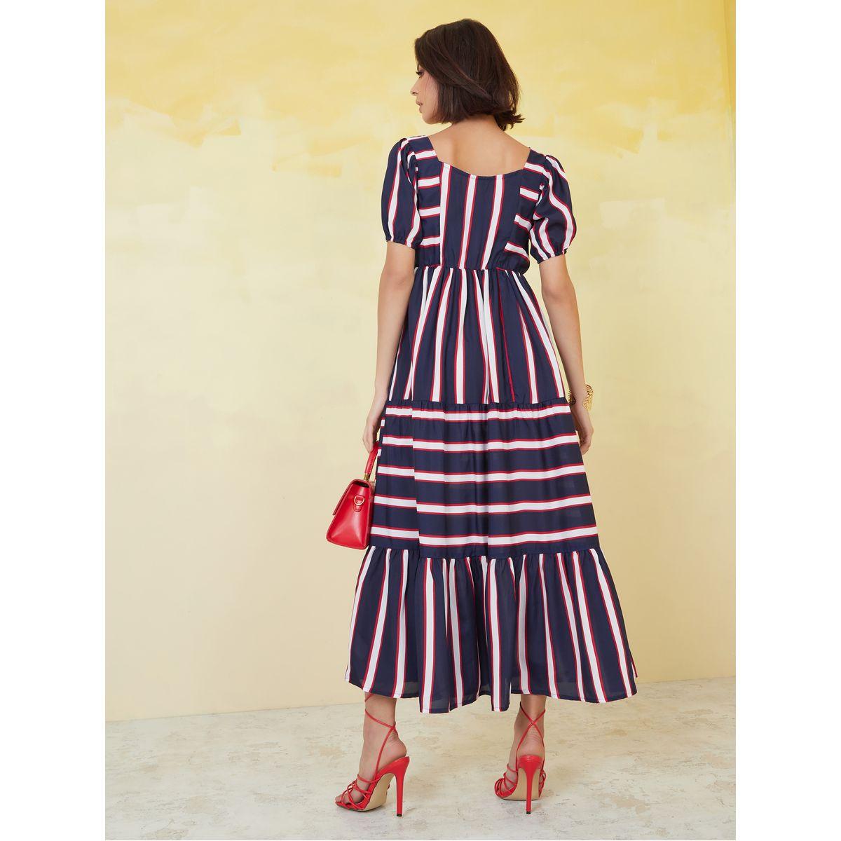 Styli Striped Puff Sleeves Maxi Dress-women-clothing-dresses-image-4