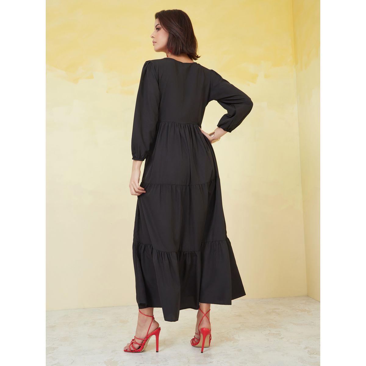 فستان طويل سادة بكسرات-women-clothing-dresses-image-4