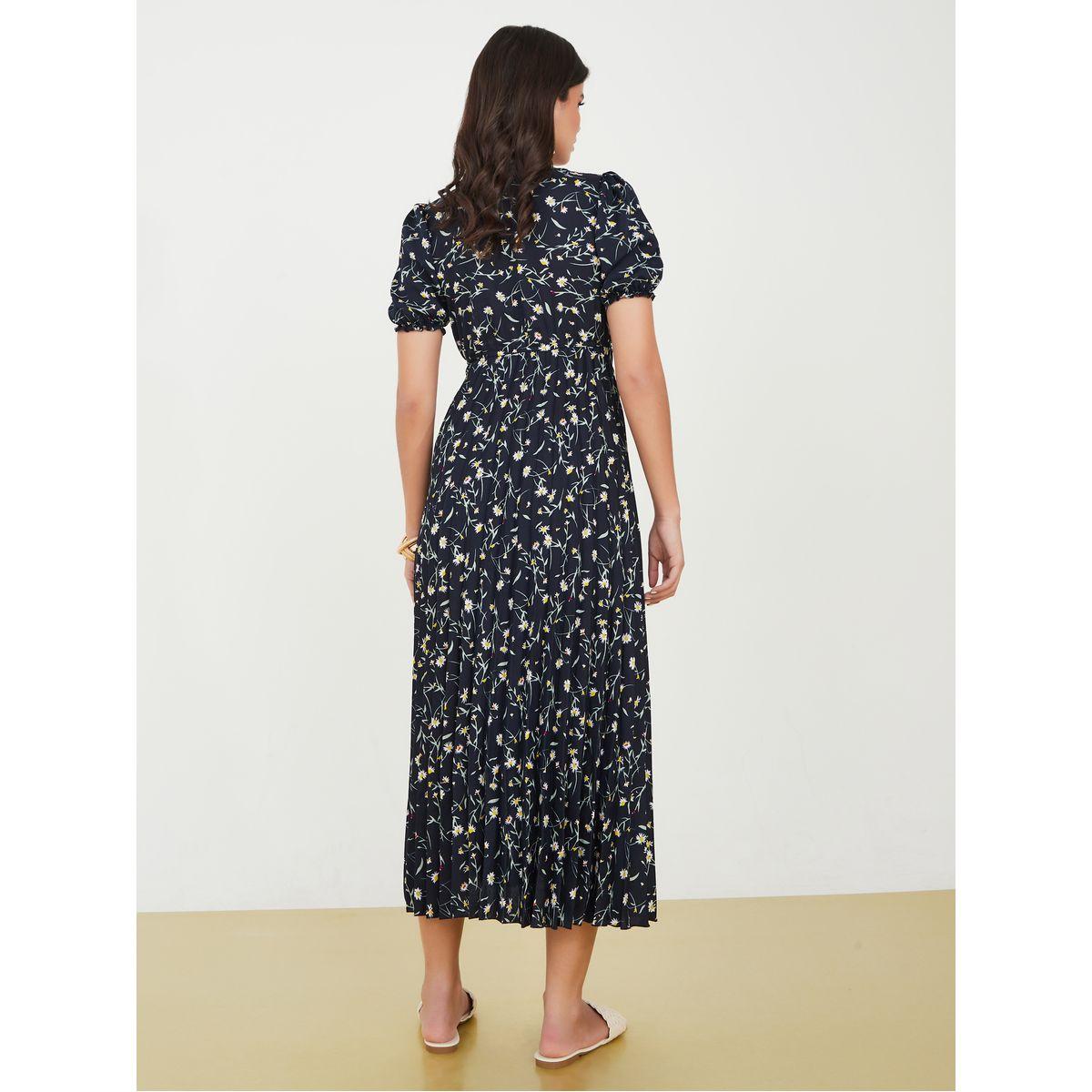Styli Floral Print A-Line Midi Dress-women-clothing-dresses-image-4