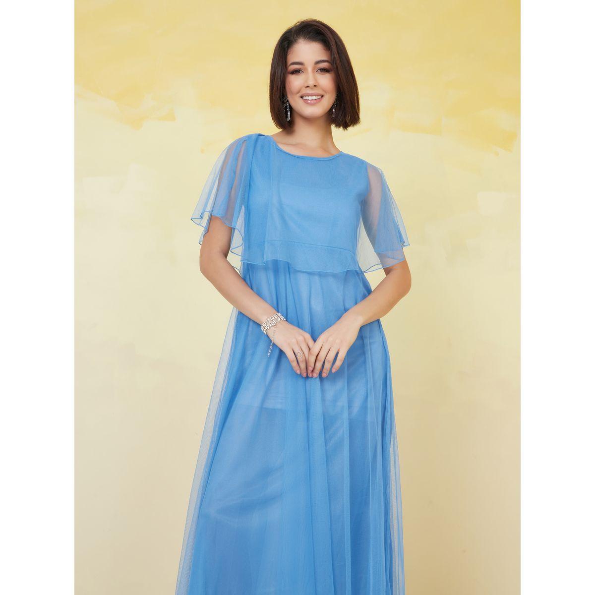 فستان ميدي بتفاصيل شبكية-women-clothing-dresses-image-2