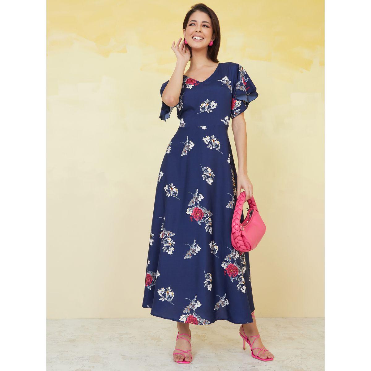 Styli Floral Print A-Line Maxi Dress-women-clothing-dresses-image-1