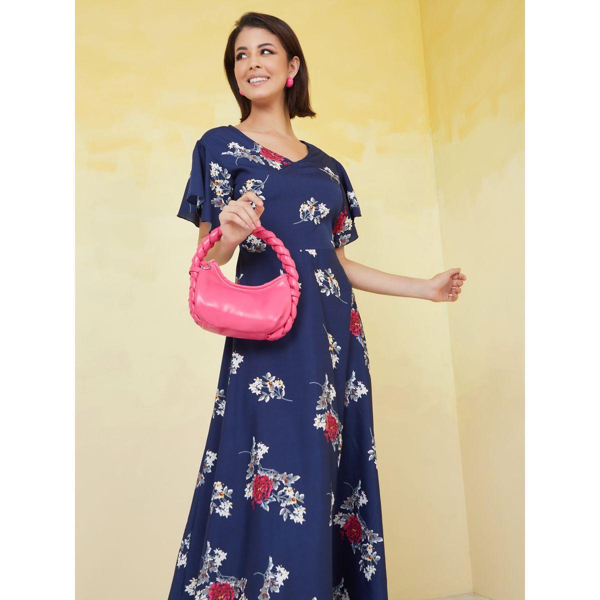 Styli Floral Print A-Line Maxi Dress-women-clothing-dresses-image-2