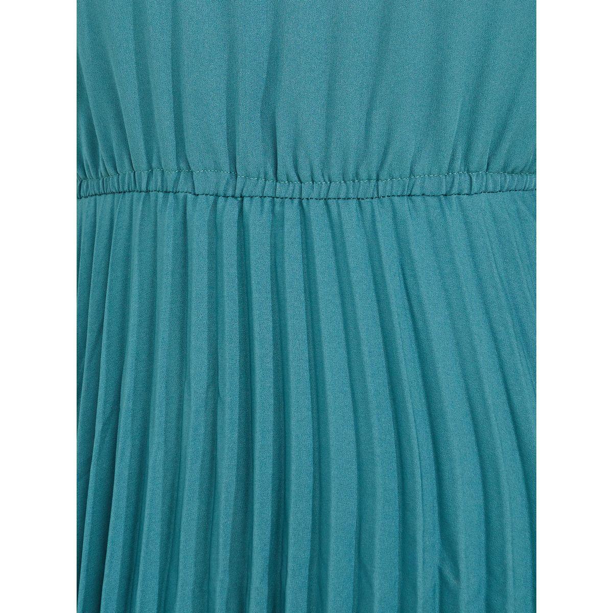 Styli Solid Accordion Pleated Midi Dress-women-clothing-dresses-image-3