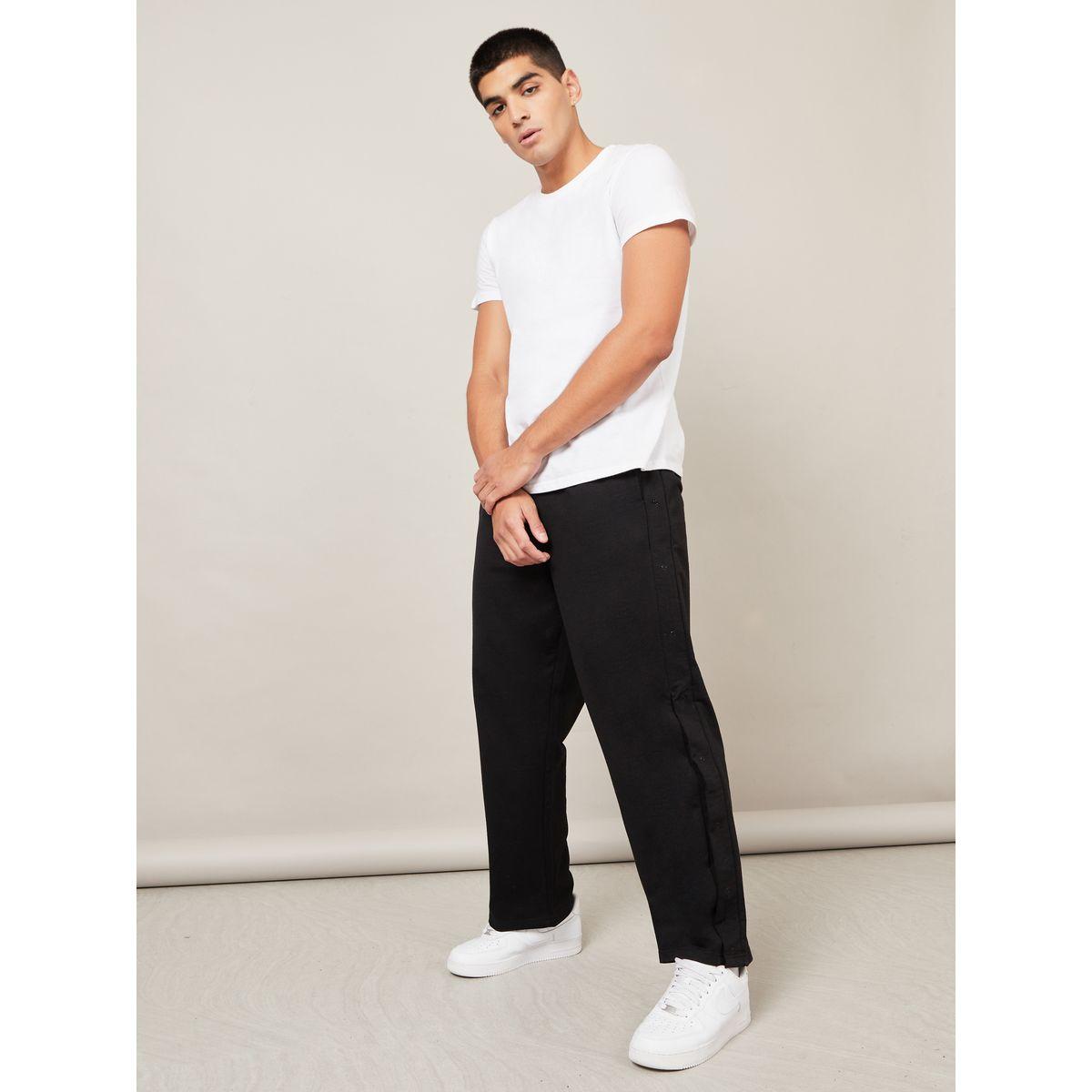 Styli Oversized Straight Leg Jogger with Popper Button-men-clothing-bottoms-joggers-image-2