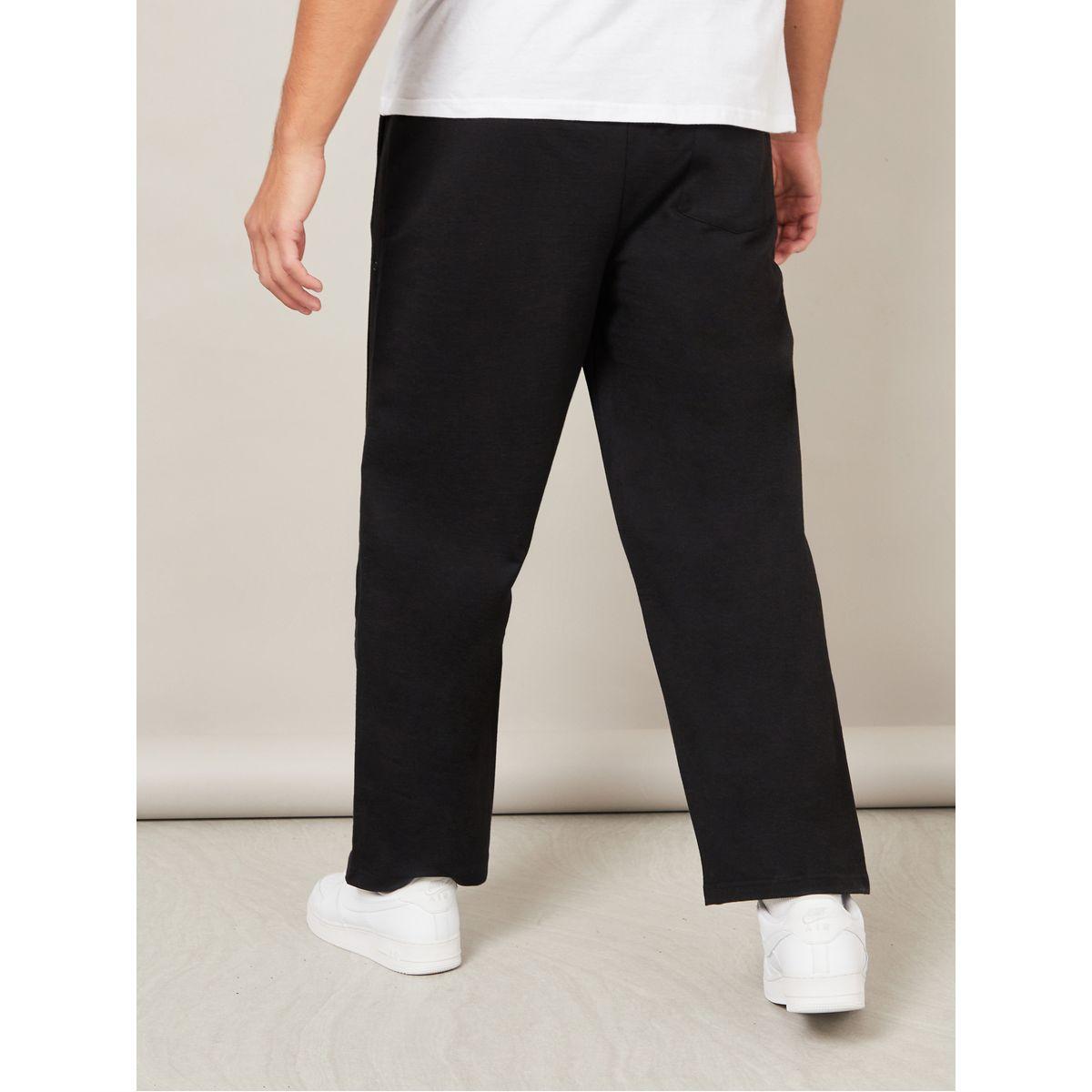 Styli Oversized Straight Leg Jogger with Popper Button-men-clothing-bottoms-joggers-image-4