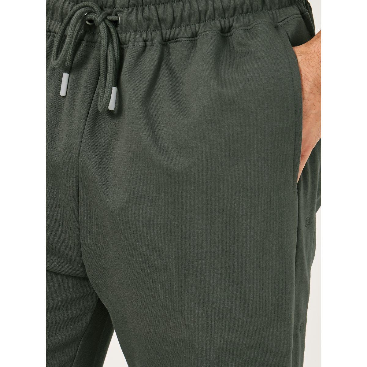 Styli Oversized Straight Leg Joggers with Popper Button-men-clothing-bottoms-joggers-image-3