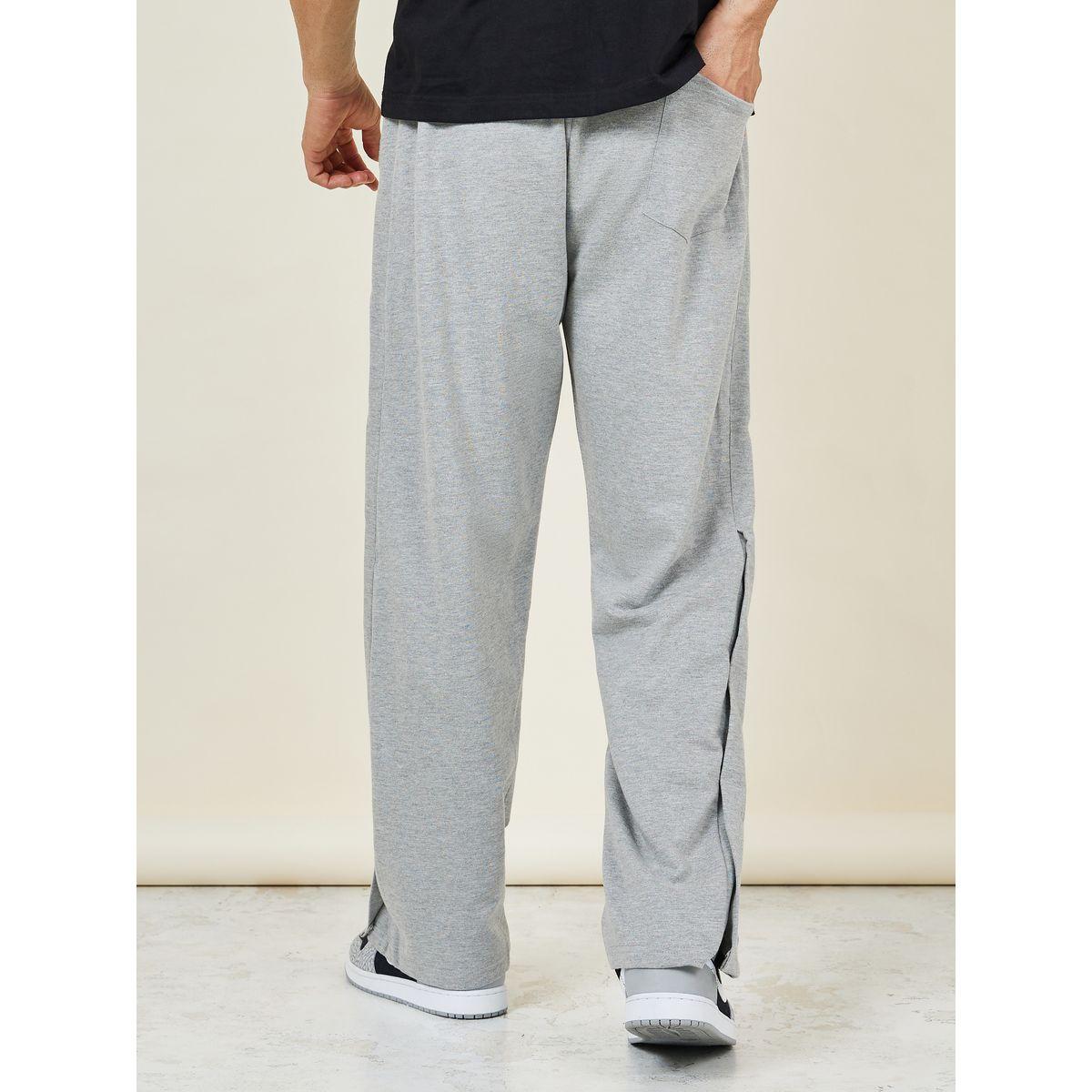 Styli Oversized Straight Leg Open Hem Jogger with Popper Button-men-clothing-bottoms-joggers-image-6