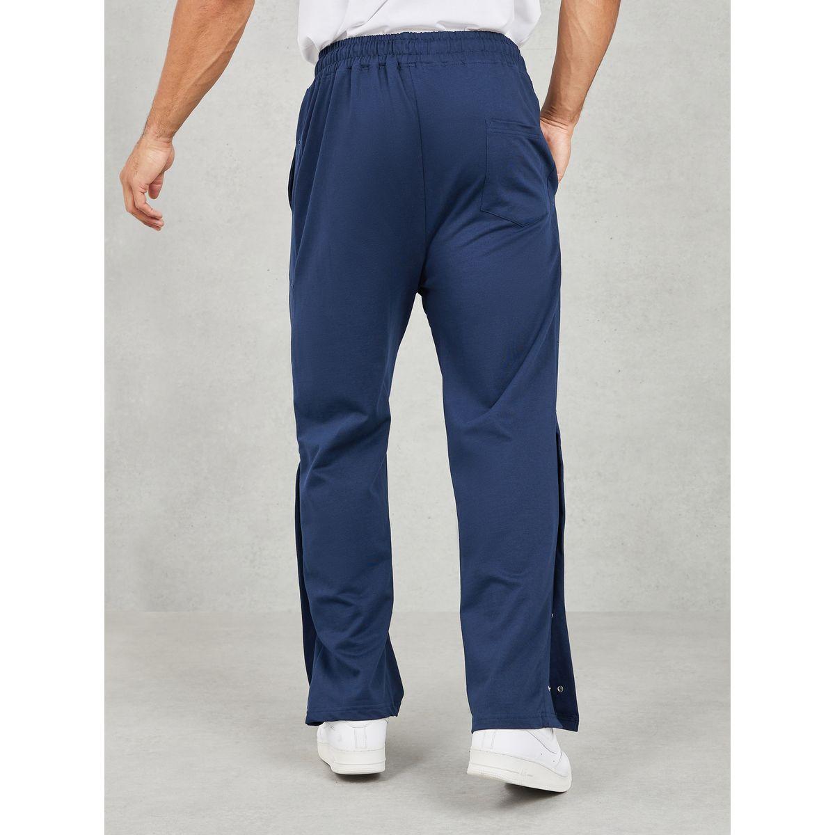 Styli Oversized Straight Leg Open Hem Jogger with Popper Button-men-clothing-bottoms-joggers-image-5