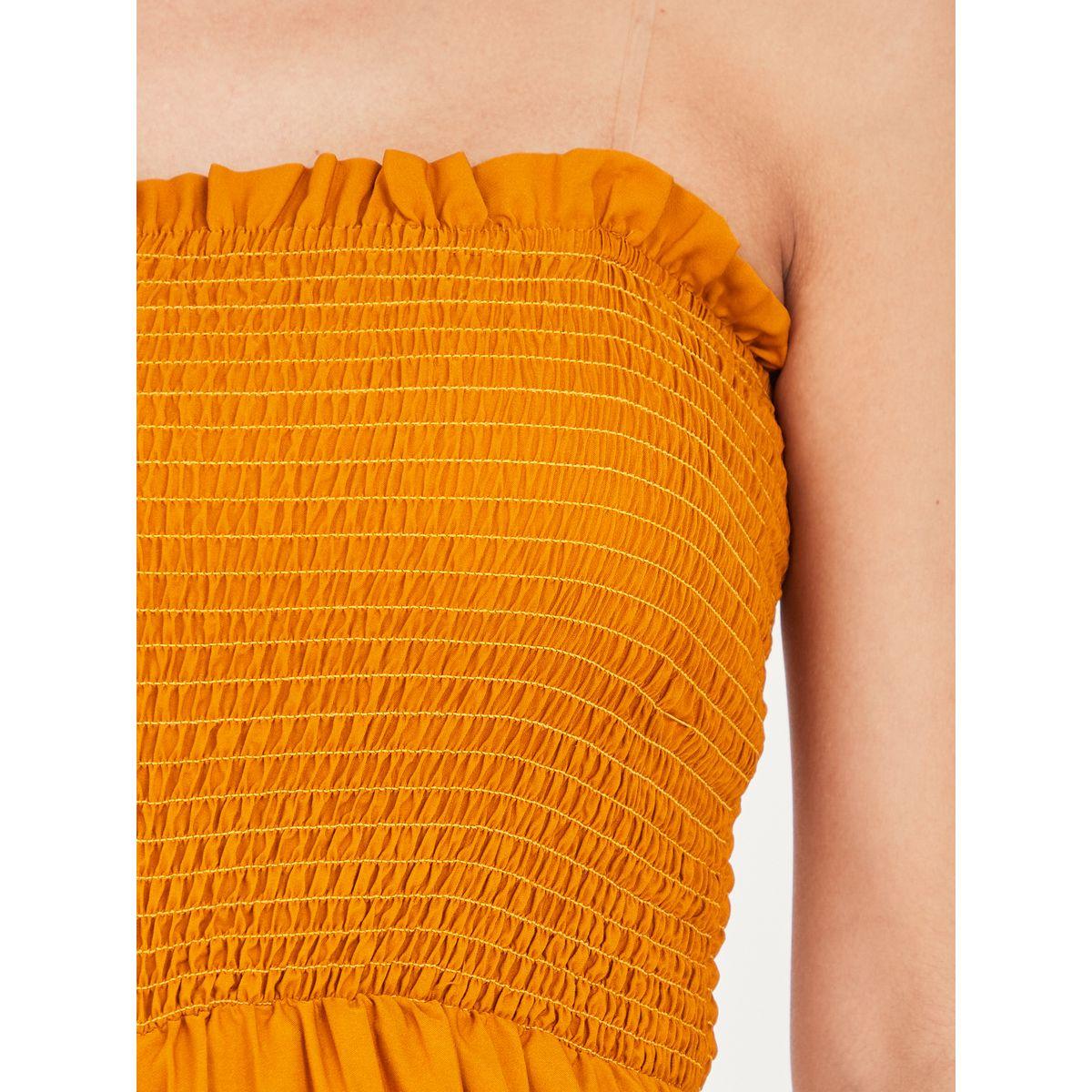 Styli Bandeau Neck Pleated Wide Leg Jumpsuit-women-clothing-jumpsuits-image-3