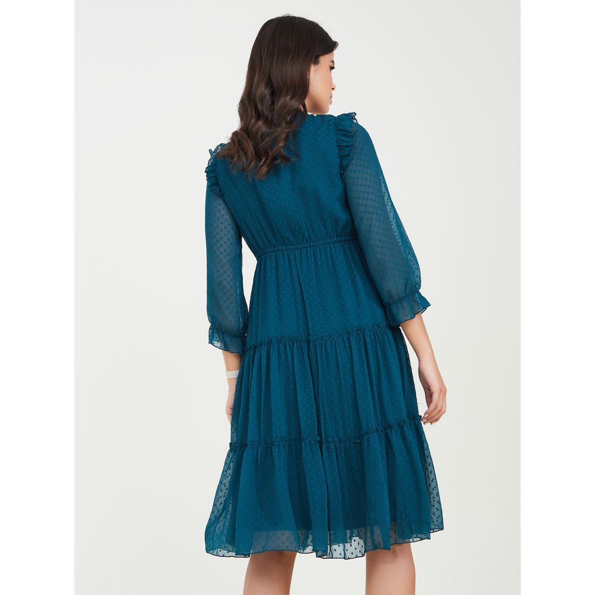 فستان بطول الركبة مزين بالترتر-women-clothing-dresses-image-4