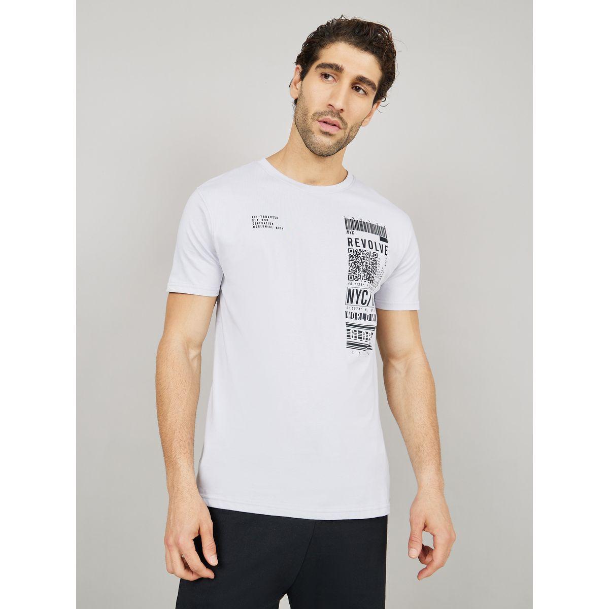 Styli Front Barcode Graphic Regular Fit T-Shirt-men-clothing-tshirtsandpolos-tshirts-image-1