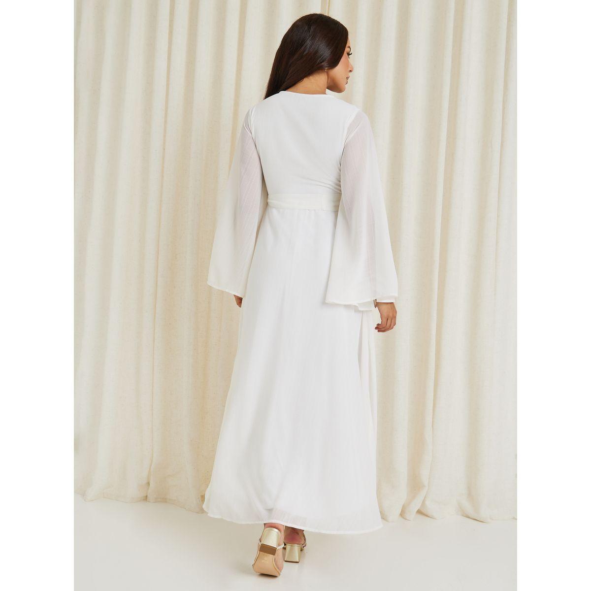 Styli BATWING SLEEVES FOIL PRINT MAXI DRESS-women-clothing-dresses-image-4