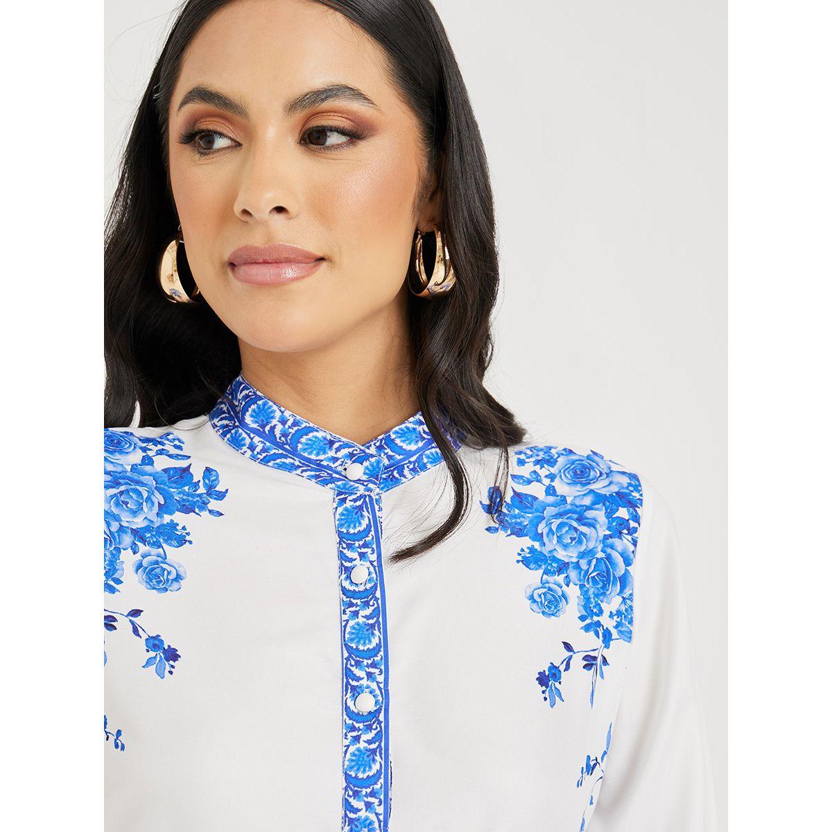 Styli Floral Print Belted A-Line Midi Dress-women-clothing-dresses-image-3