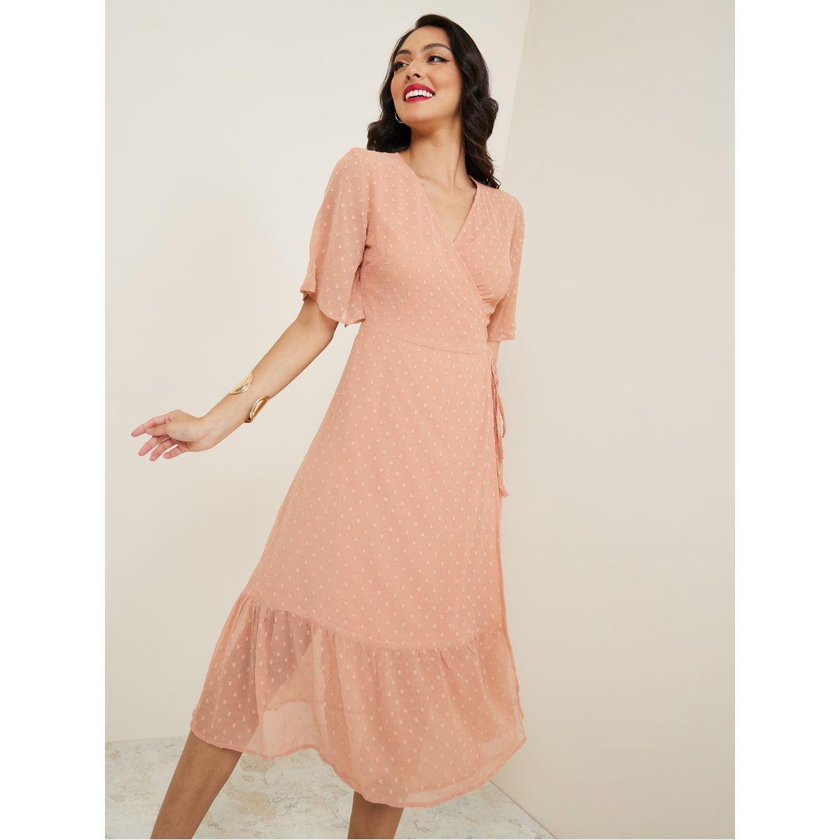 فستان ميدي بنمط لف-women-clothing-dresses-image-1