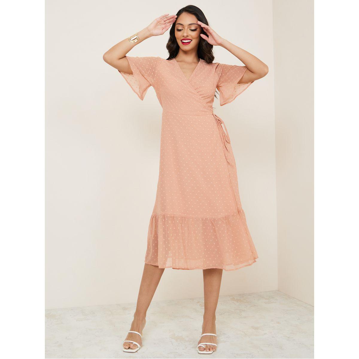 فستان ميدي بنمط لف-women-clothing-dresses-image-2