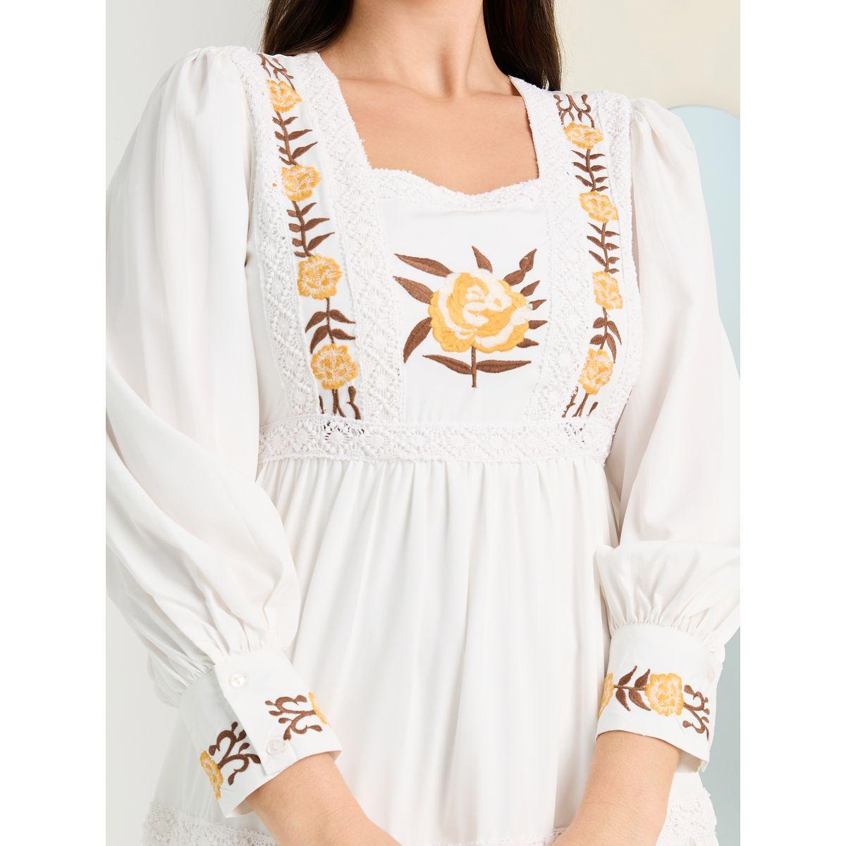 فستان ميدي مزين بكسرات-women-clothing-dresses-image-3