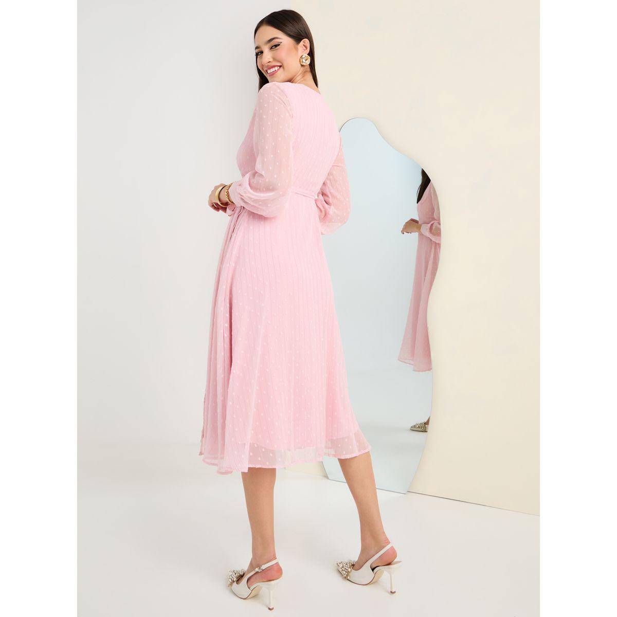 فستان ميدي بنمط لف-women-clothing-dresses-image-4
