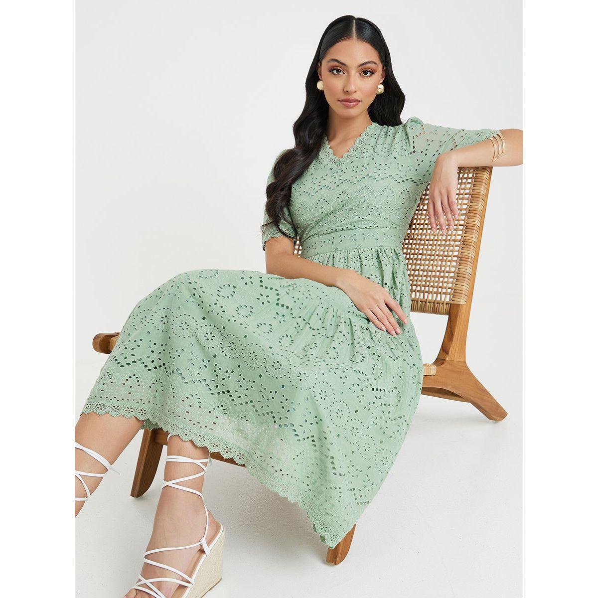 فستان ميدي مزين بفتحات-women-clothing-dresses-image-4
