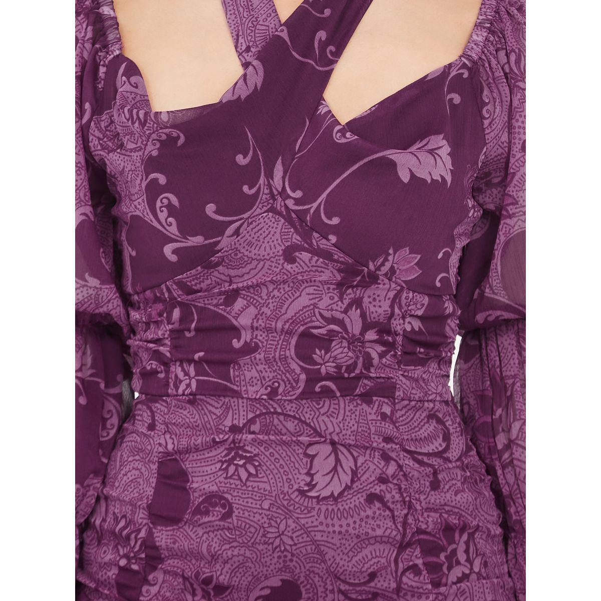 فستان ميدي بتفاصيل مزمومة-women-clothing-dresses-image-3