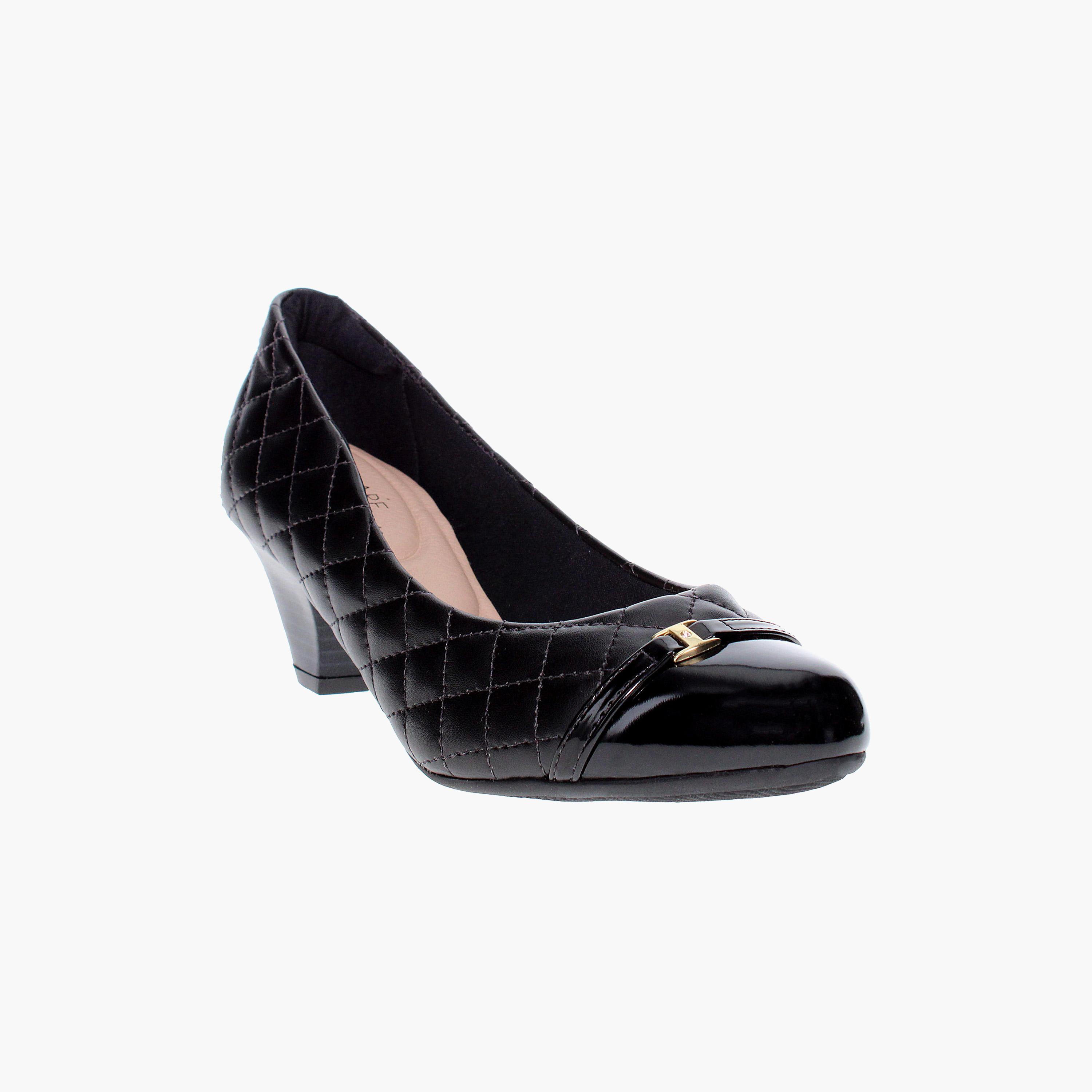 حذاء بمبز نسائي بكعب بلوك مبطن من موداري مع مقدمة بيتينت | 7005-571-18524-women-shoes-heels-image-1