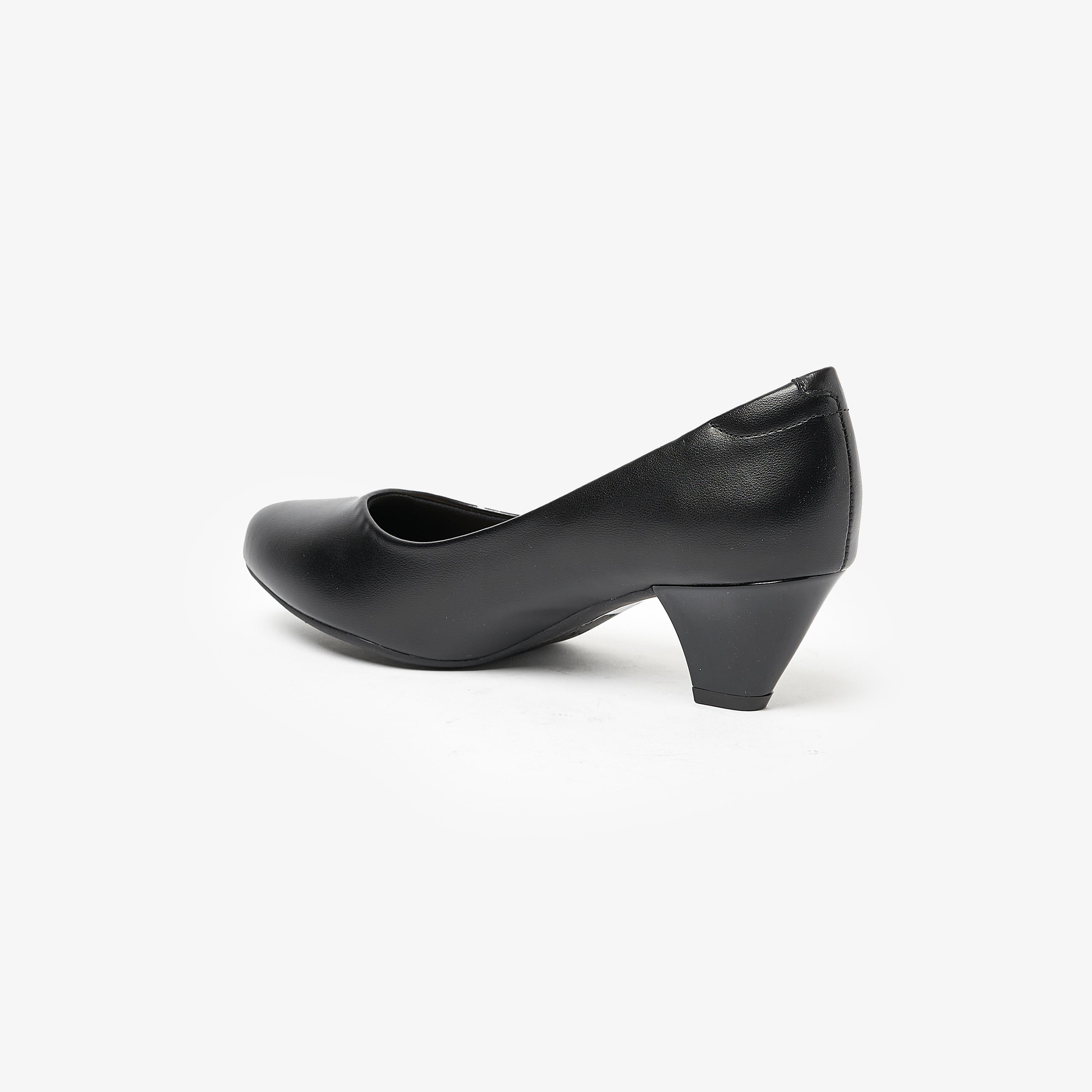Modare by Geoomnii Women's Kitten Heel Round Toe Pumps | 7005-600-5536       -women-shoes-heels-image-3