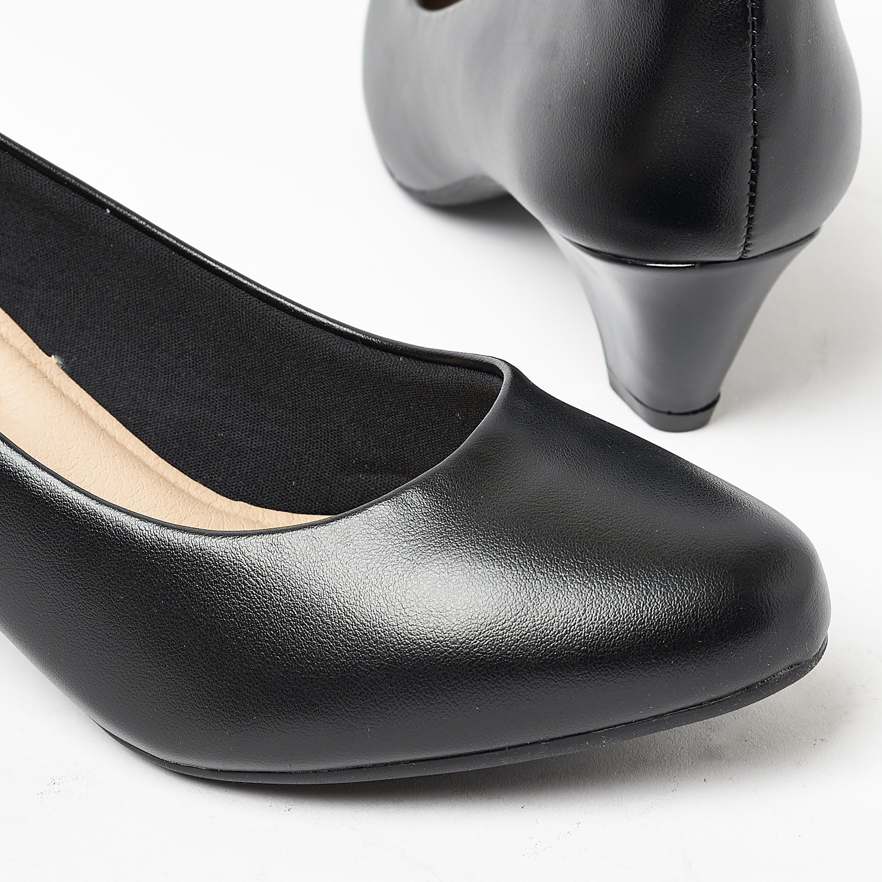 Modare by Geoomnii Women's Kitten Heel Round Toe Pumps | 7005-600-5536       -women-shoes-heels-image-5