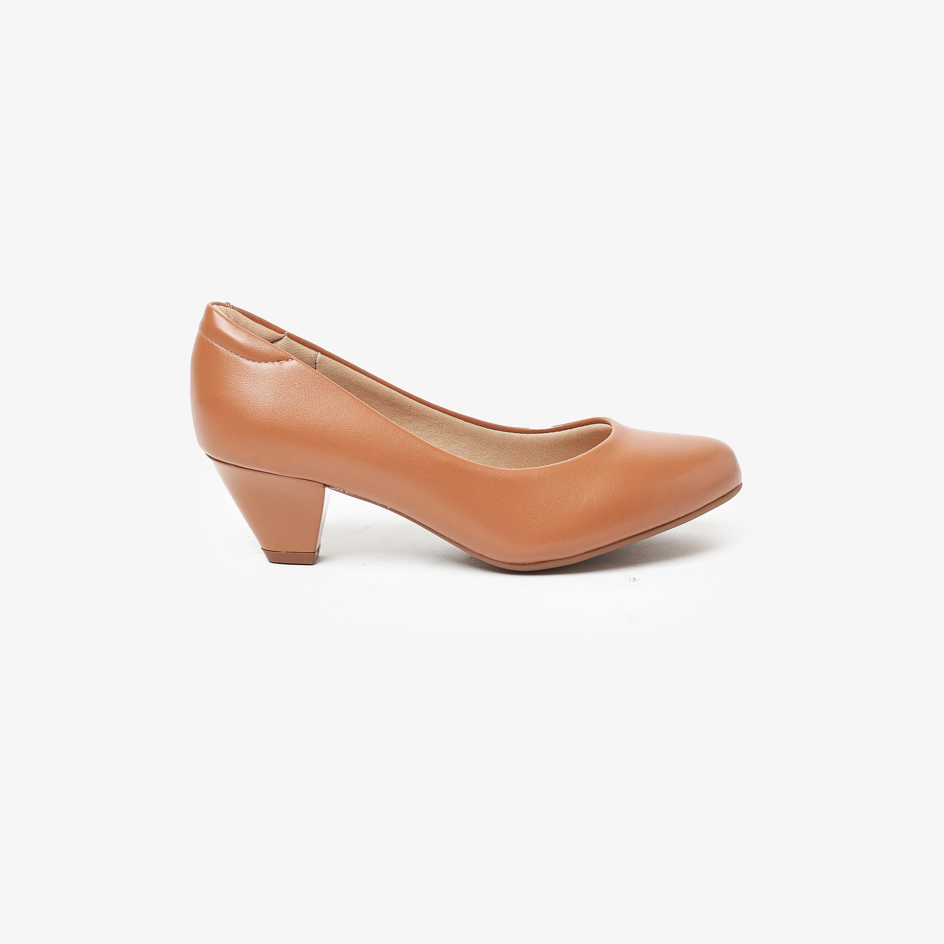 Modare by Geoomnii Women's Kitten Heel Round Toe Pumps | 7005-600-5536       -women-shoes-heels-image-2