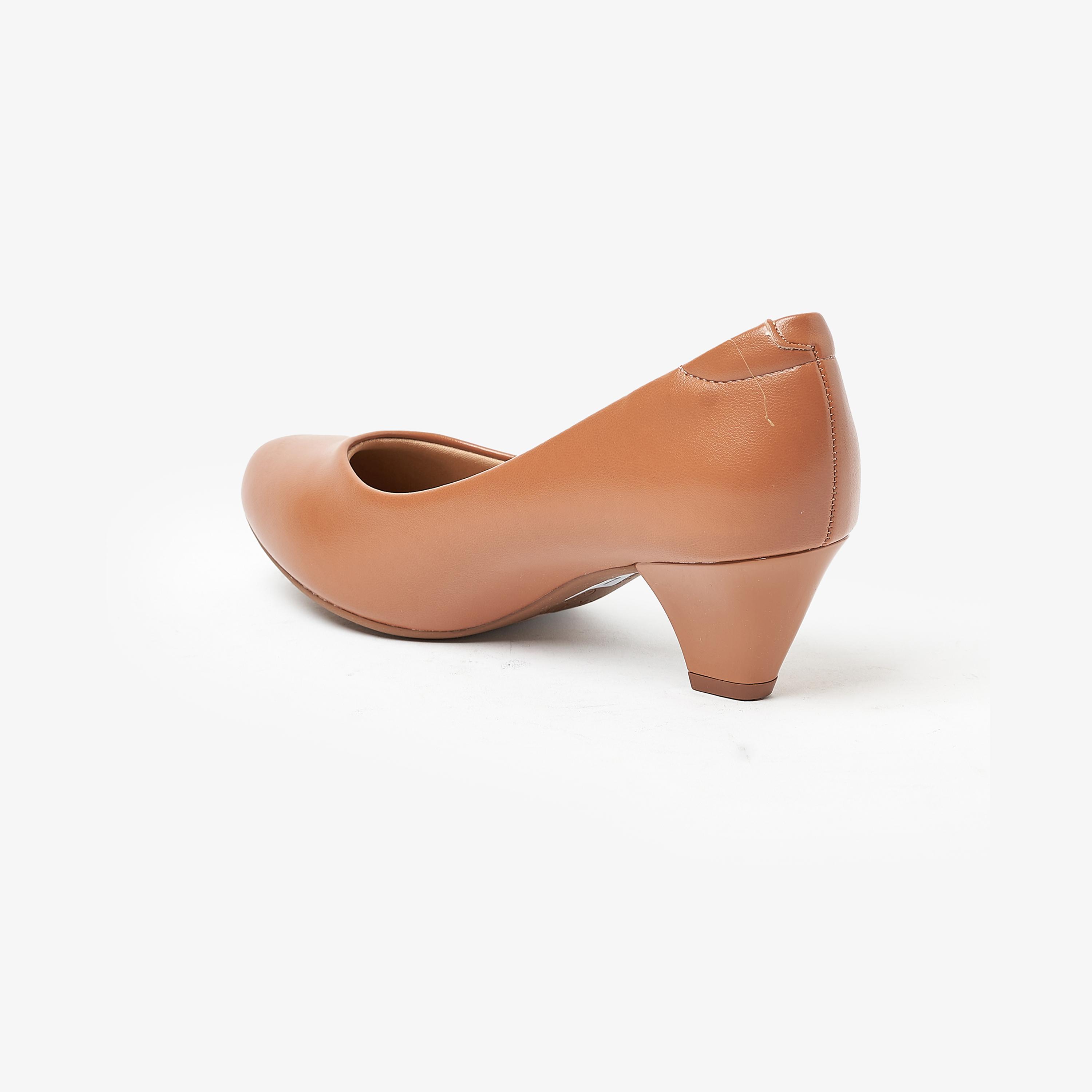 Modare by Geoomnii Women's Kitten Heel Round Toe Pumps | 7005-600-5536       -women-shoes-heels-image-3