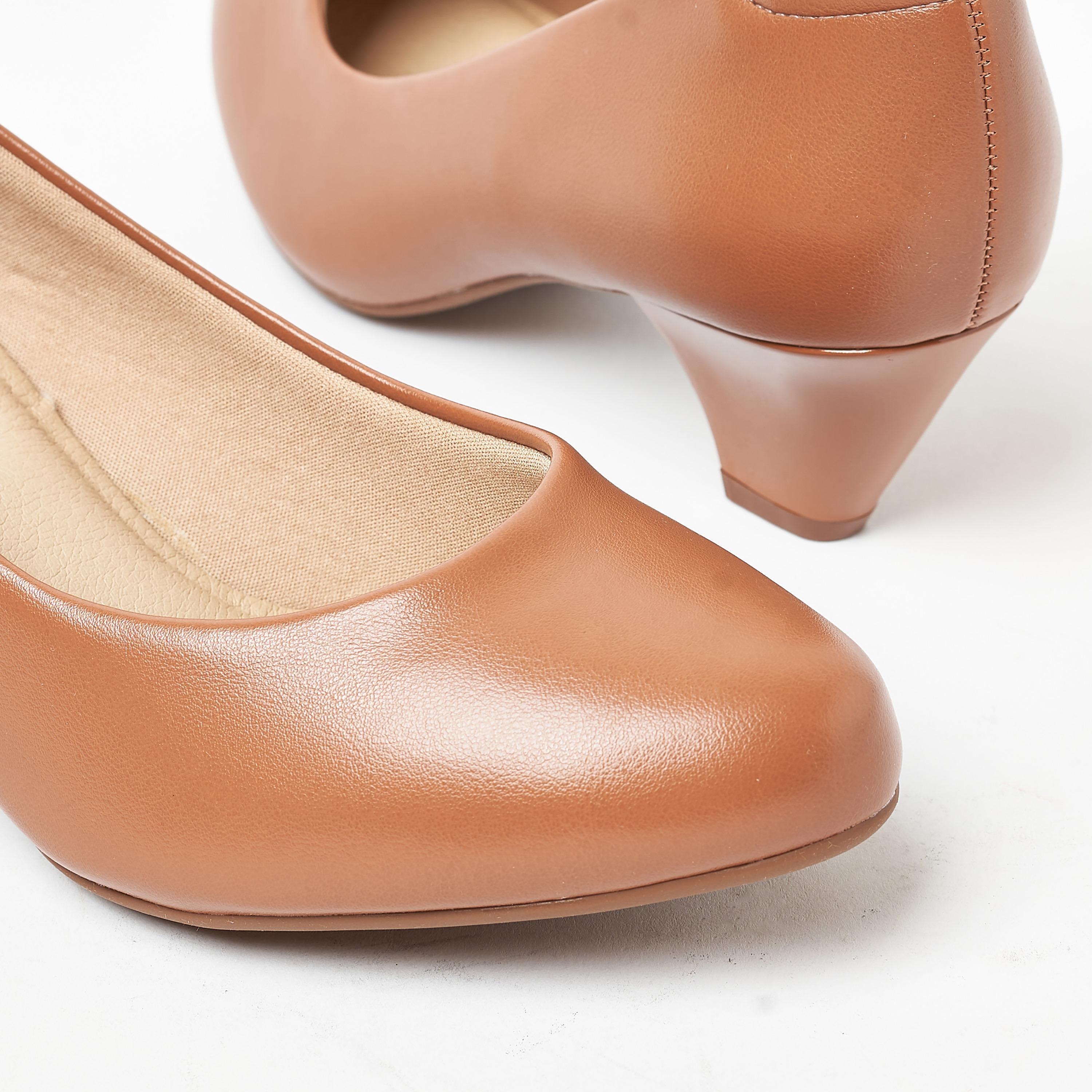 Modare by Geoomnii Women's Kitten Heel Round Toe Pumps | 7005-600-5536       -women-shoes-heels-image-5