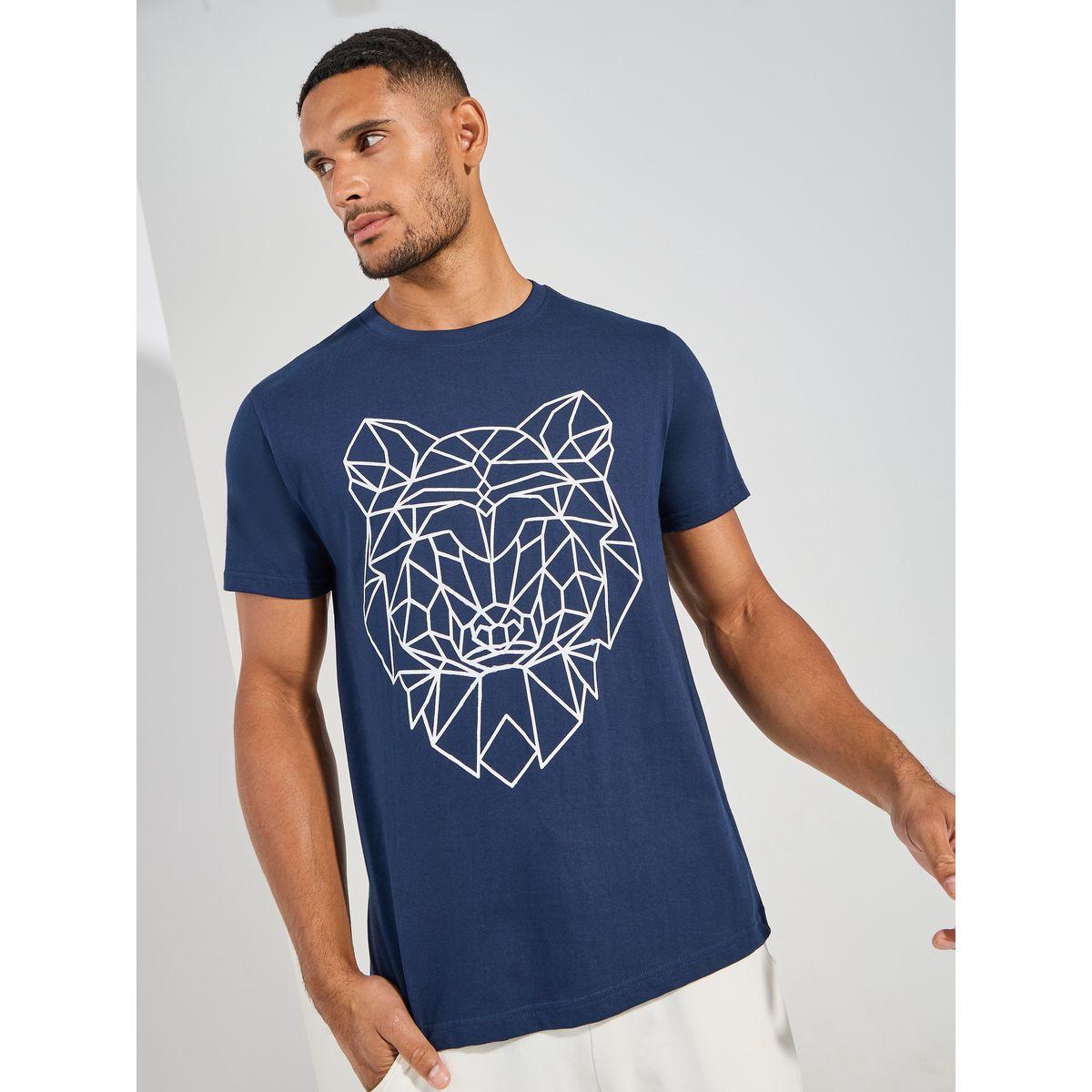 Styli Abstract Animal Print Regular Fit T-Shirt-men-clothing-tshirtsandpolos-tshirts-image-1