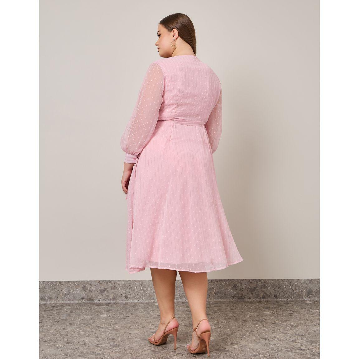 Styli Plus Dobby Wrap Midi Dress-women-clothing-dresses-image-5